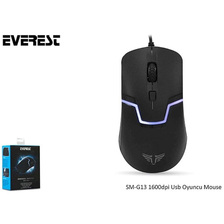 Everest SM-G13 1600dpi Usb İnternet Kafe Oyuncu ve Ofis Mouse
