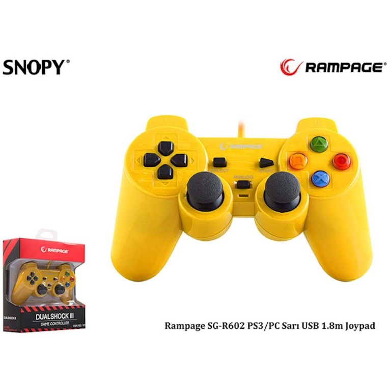 Snopy Rampage SG-R602 PS3/PC Usb 1.8m Joypad 