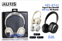 Aurıs ARS-BT42 Kulak Üstü Bluetooht Kulaklık(Krem Renk)