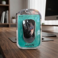 Auris ARS-MS01 Kablolu Optik Mouse - Ergonomik Siyah Fare