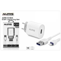 Auris  CH-34 Lightining 2.8Amper Beyaz Şarj Aleti
