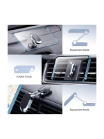 Auris H10 Araç Içi Oto Telefon Tutucu Torpidoya Cama Yapışan Manyetik Mıknatıslı 360° Dönebilen Katlanan