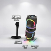 Auris KLN210 2x8 İnç Mikrofonlu TWS Bluetooth Party Hoparlör