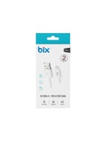 Bix BX100MW 3A Usb-A To Mıcro USB Chargıng Cable,beyaz