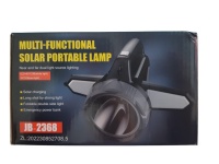Çok Fonksiyonlu Dış Mekan TaşınabilirGüneş Enerjili  Lamba Jb-2358 Siyah