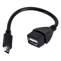 Derwell Mini USB Otg Kablo 5 Pin USB Çevirici Kablo Veri Kablosu Araba Ses Için Tablet Mp3 Mp4 Dönüştürücü