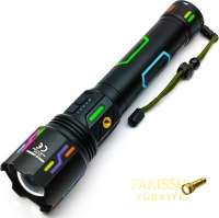 Gold Orion Or-G640 Zoomlu Şarjlı El Feneri 6000 Lümen 3 Km Menzil