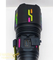 Gold Orion Or-G640 Zoomlu Şarjlı El Feneri 6000 Lümen 3 Km Menzil