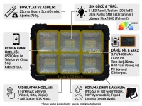 Gold Orıon PowerBank Özellikli Güneş Panelli Güçlü Fener OR-887