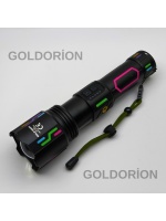 Goldorion OR-G650 Geceyi Gündüze Çeviren 2 Km Menzilli Profesyonel Projektör Fener (Powerbank Özellikli)