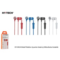 Hyetch HY-XK24 Beyaz/Siyah Kulak İçi Mikrofonlu Kulaklık