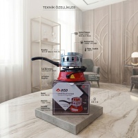 İksa Elektrikli Nargile Köz Ocağı / 1000W Isı Kalkanlı Nargile Köz Pişirici