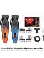 Marske MS-5088 Şarjlı Saç Sakal Tıraş Makinesi / LED Ekranlı Erkek Bakım Seti 