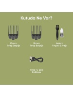 Mr. Trimmer MR-6900 Detailer Şarj Göstergeli 6 Kademeli 8000 Rpm 1800 Mah Saç Sakal Erkek Bakım Tıraş Makinesi