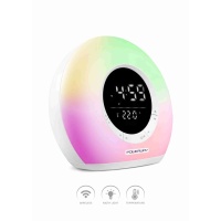 Powerway SPACE Saat Alarm Usb Aux Müzik Çalar Radyo Gece Lambası Taşınabilir Space Bluetooth Hoparlör