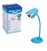 Silver Toss ST-7793 Şarj Edilebilir Masa Lambası Mavi Renkli