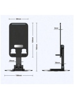 Subzero FD44 Metal Masa Üstü Telefon Tutacagı 360 Derece Hareketli