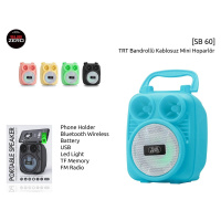 Subzero Portable Speaker SB60 Bluetooth Hoparlör(Pembe-Siyah)
