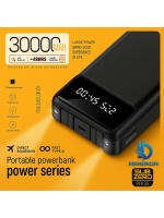 Subzero PR135 30.000 Mah Kablolu Fenerli Powerbank Yüksek Kapasiteli, Güçlü ve Dayanıklı Taşınabilir Şarj Cihazı