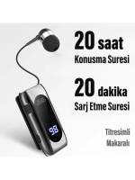 Subzero Titreşimli Makaralı Bluetooth Kulaklık Kablosuz Kulaklık Titreşimli LED Ekranlı 20 Saat