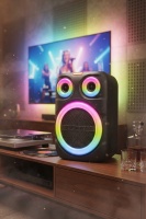 Subzero WR152 Kablosuz Mikrofonlu RGB LED Işıklı Taşınabilir Speaker