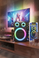 Subzero WR152 Kablosuz Mikrofonlu RGB LED Işıklı Taşınabilir Speaker