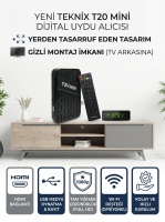 Teknix T20 Mini Full HD Dijital Uydu Alıcısı - Wi-Fi Destekli, HDMI & USB Girişli