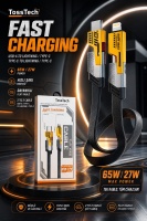 Tosstech  1.5 Metre Data Cable 65Watt Fast  2 -IN-2 Telefon Şarj Kablosu