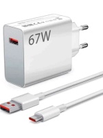 Tosstech 67W (Watt) Redmi Note 13 Pro Plus Uyumlu Şarj Seti Kablo (1m) + Başlık