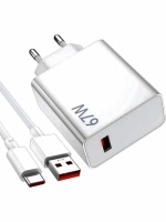 Tosstech 67W (Watt) Redmi Note 13 Pro Plus Uyumlu Şarj Seti Kablo (1m) + Başlık