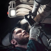 Tosstech T5138 Tornavida Şişe Açacağı Cam Kıracaklı Type-C Şarjlı Kamp ve Anahtarlık Feneri