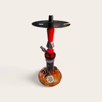 Tosstech Tobacco Ceya 37 cm Nargile Takımı Alüminyum Gövde Cam Şişe Modern Tasarım