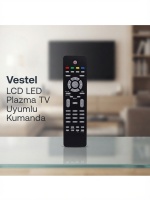 Vestel LCD, LED ve Plazma televizyon modelleri ile tam uyumlu kumanda