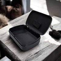 Wolf Mini Metal Mat Siyah Tütün Tabakası