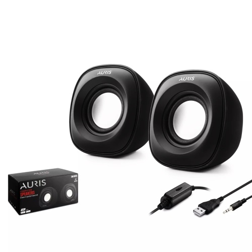 Auris ARS-PCSP20 Bilgisayar Hoparlörü 1+1 Siyah
