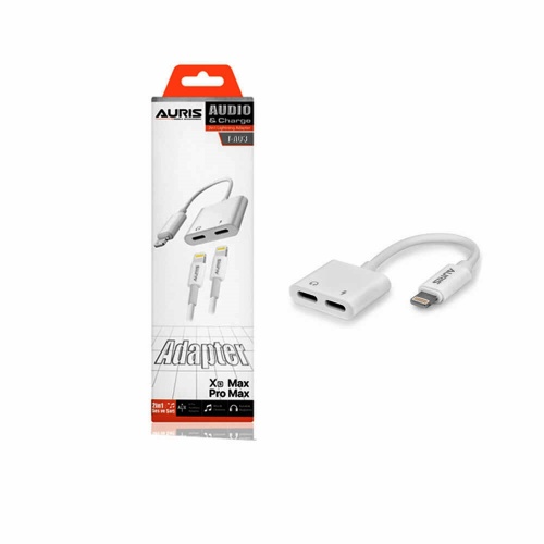 Auris TA03 2x Lightning To Lightning Şarj ve Kulaklık Dönüştürücü