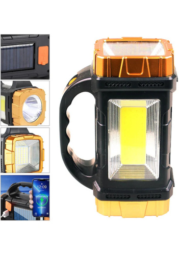El Feneri Projektör Solar Şarjlı 25w Led smd cob Jy-2289