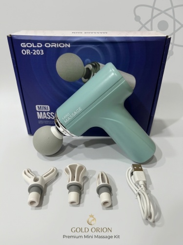 Gold Orion OR-203 Çok Fonksiyonlu Şarjlı Mini Masaj Aleti ve Başlıkları