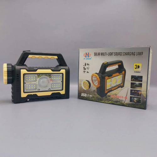 Hi Sheen Hs-8031A-3 Çalışma Modlu 6 Cob Ledli Taşınabilir Güneş Enerjili Lamba