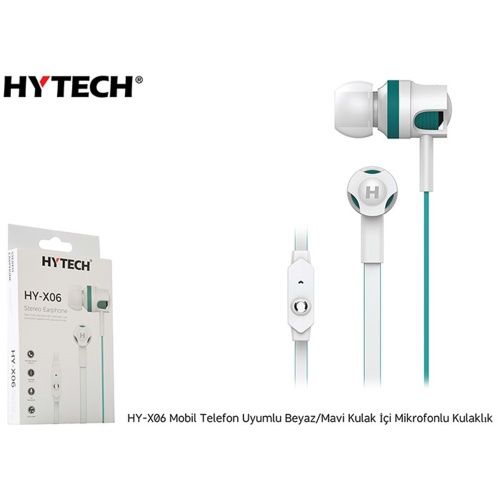 Hytech HY-X06 Mikrofonlu Kulak İçi Kulaklık Beyaz