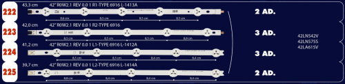 LG 40-49 Cm 42''Led Televizyon 224  5 Led Bar Led   