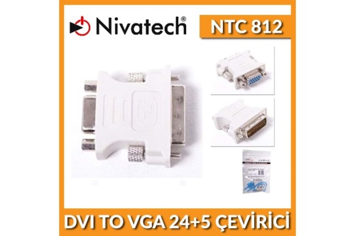 Nivatech  Dvı To VGA 24+5P Cevirici