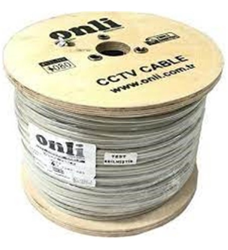 Onli 2+1 1x0,50 Mini Coax 2X0,50MM 500 Metre Cctv Kamera Kablosu