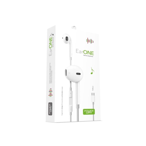 Powerway BTX20 Earone 3.5Mm Type-C Stereo Kulak İçi Kulaklık