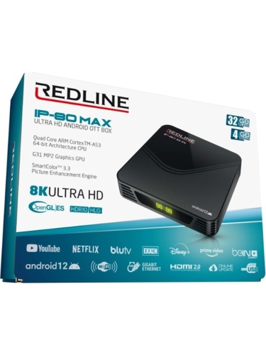 Redline IP-80 MAX 4Gb 32Gb Android Tv Box