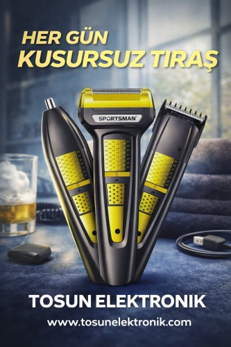 Sportsman Sm-545 3in1 Traş Makinesi
