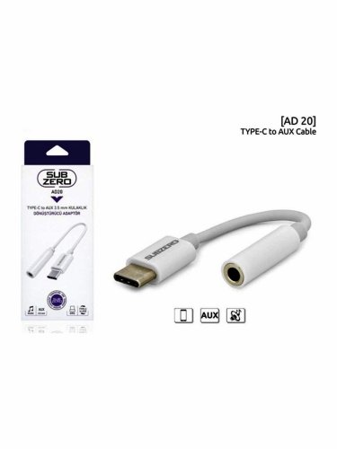 Subzero AD20 Type-C Aux Kulaklık Dönüştürücü - Çevirici Aparat