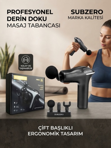 Subzero Çift Başlıklı Masaj Tabancası Max80